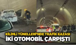 Kilimli Tünelleri’nde trafik kazası: İki otomobil çarpıştı
