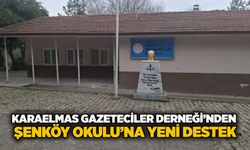 Karaelmas Gazeteciler Derneği’nden Şenköy Okulu’na yeni destek