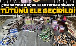 Çok sayıda kaçak elektronik sigara tütünü ele geçirildi