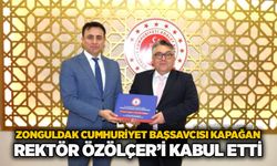 Zonguldak Cumhuriyet Başsavcısı Kapağan, Rektör Özölçer’i kabul etti