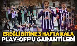 Ereğli bitime 3 hafta kala Play-Off’u garantiledi 2-1