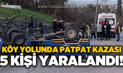 Köy yolunda patpat kazası: 5 yaralı
