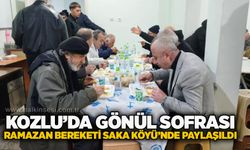 Kozlu’da gönül sofrası: Ramazan bereketi Saka Köyü’nde paylaşıldı