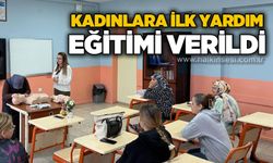 Kadınlara ilk yardım eğitimi verildi
