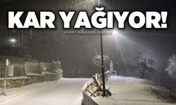Kar yağışı başladı: Etraf beyaza büründü