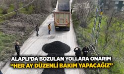 Alaplı’da bozulan yollara onarım: “Her ay düzenli bakım yapacağız”