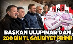 Başkan Özcan Ulupınar'dan 200 bin TL galibiyet primi