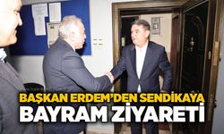 Başkan Erdem’den Sendikaya bayram ziyareti