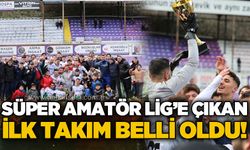 Süper Amatör Lig’e çıkan ilk takım belli oldu…