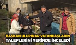 Başkan Ulupınar vatandaşların taleplerini yerinde inceledi