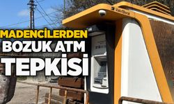 Madencilerden bozuk ATM tepkisi