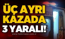 Ereğli’de peş peşe motosiklet kazaları: 3 yaralı