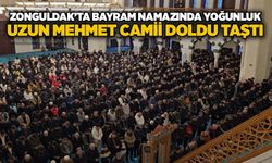 Zonguldak’ta Bayram namazında yoğunluk: Uzun Mehmet Camii doldu taştı
