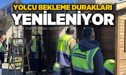 Yolcu bekleme durakları yenileniyor