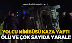 Yolcu minibüsü kaza yaptı: Ölü ve çok sayıda yaralı!