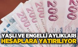 Yaşlı ve engelli aylıkları hesaplara yatırılıyor