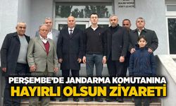Perşembe’de Jandarma Komutanına hayırlı olsun ziyareti