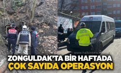 Zonguldak’ta bir haftada çok sayıda operasyon