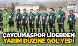 Çaycumaspor liderden yarım düzine gol yedi