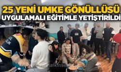 25 yeni UMKE gönüllüsü uygulamalı eğitimle yetiştirildi