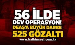 56 ilde dev operasyon! DEAŞ’a büyük darbe: 525 gözaltı