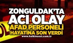Zonguldak’ta acı olay: AFAD personeli hayatına son verdi