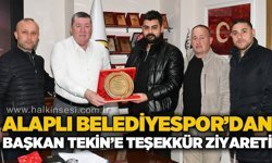 Alaplı Belediyespor'dan Başkan Tekin'e teşekkür ziyareti!