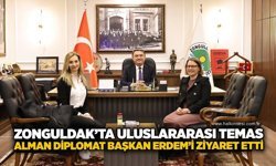 Zonguldak’ta uluslararası temas: Alman diplomat Başkan Erdem’i ziyaret etti