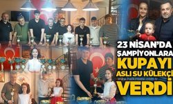 23 Nisan’da Şampiyonlara kupayı Aslı Su Külekçi verdi....
