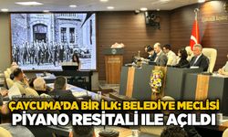 Çaycuma’da bir ilk: Belediye Meclisi piyano resitali ile açıldı