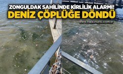 Zonguldak sahilinde kirlilik alarmı! Deniz çöplüğe döndü