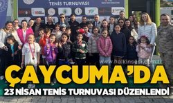 Çaycuma'da 23 Nisan Tenis Turnuvası düzenlendi