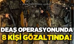 DEAŞ operasyonunda 8 şüpheli gözaltına alındı!