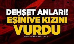 Dehşet anları! Eşini ve kızını vurdu