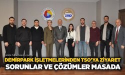 Demirpark işletmelerinden TSO’ya ziyaret: Sorunlar ve çözümler masada