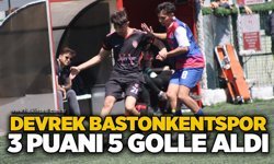 Devrek Bastonkentspor 3 puanı 5 golle aldı...