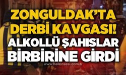Zonguldak'ta derbi kavgası: Alkollü şahıslar birbirine girdi!