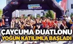 Çaycuma Duatlonu yoğun katılımla başladı...