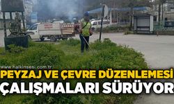 Peyzaj ve çevre düzenleme çalışmaları sürüyor
