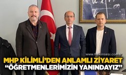 MHP Kilimli’den anlamlı ziyaret: “Öğretmenlerimizin yanındayız”