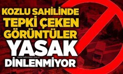 Kozlu sahilinde tepki çeken görüntüler: Yasak dinlenmiyor