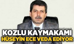Kozlu Kaymakamı Hüseyin Ece veda ediyor