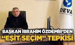 DEVA Partisi Zonguldak İl Başkanı Özdemir’den “Eşit Seçim” tepkisi