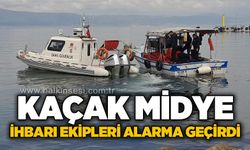 Kaçak midye ihbarı ekipleri harekete geçirdi