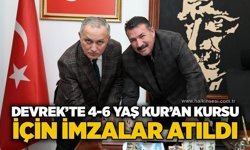Devrek’te 4-6 Yaş Kur’an Kursu için imzalar atıldı