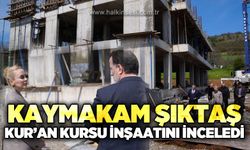 Gökçebey Kaymakamı Rüveyda Kahraman Şıktaş, Kur'an Kursu inşaatını inceledi