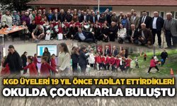 KGD üyeleri 19 yıl önce tadilat ettirdikleri okulda çocuklarla buluştu
