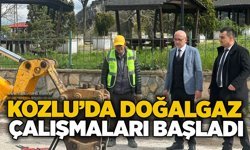 Kozlu’da doğalgaz çalışmaları başladı