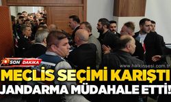 Meclis seçimi karıştı: Jandarma müdahale etti!