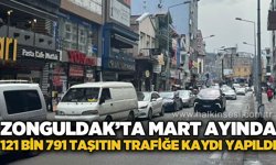 Zonguldak'ta Mart ayında trafiğe 121 bin 791 taşıtın kaydı yapıldı